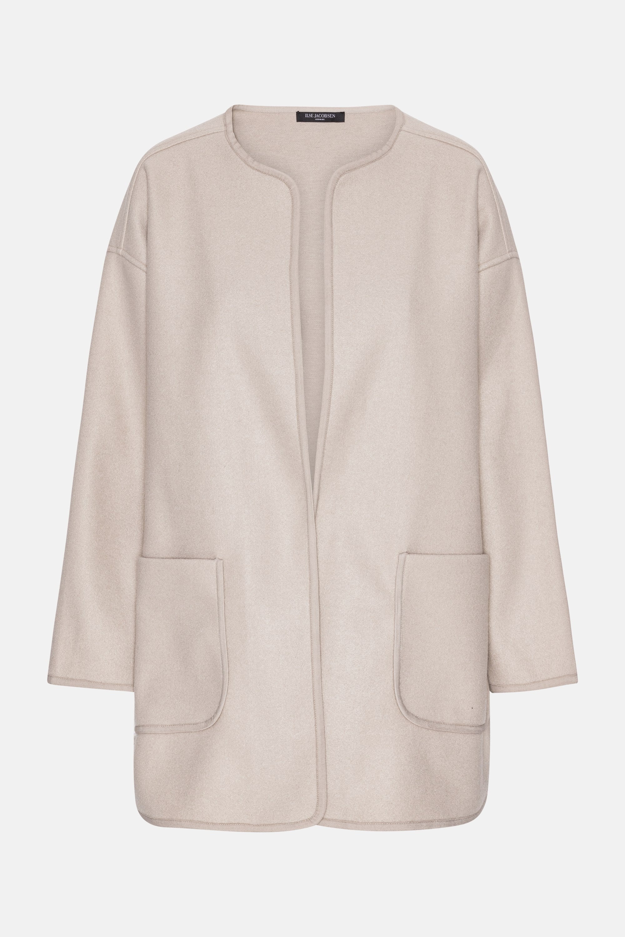 Felted Casual Jacket - White Pepper